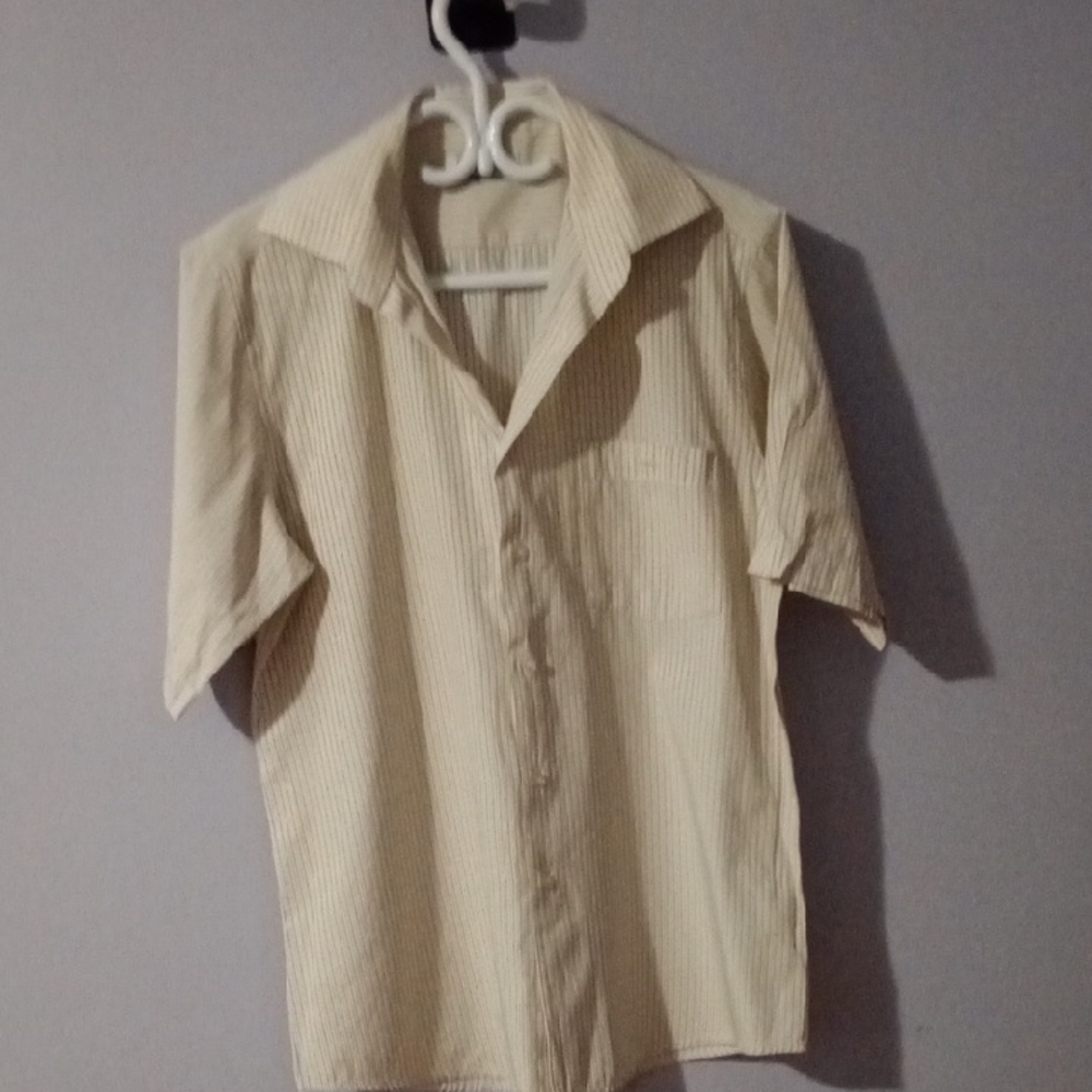 Galliano Original,Men's Cream Shirt